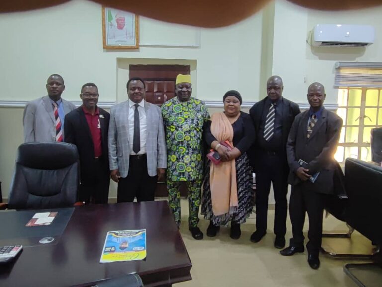 Comm.-for-Trades-Demola-Ojo-4th-left-flanked-by-the-Perm.-Sec-Dr.-Bunmi-Babalola-3rd-left-and-other-members-of-the-management-team-yesterday