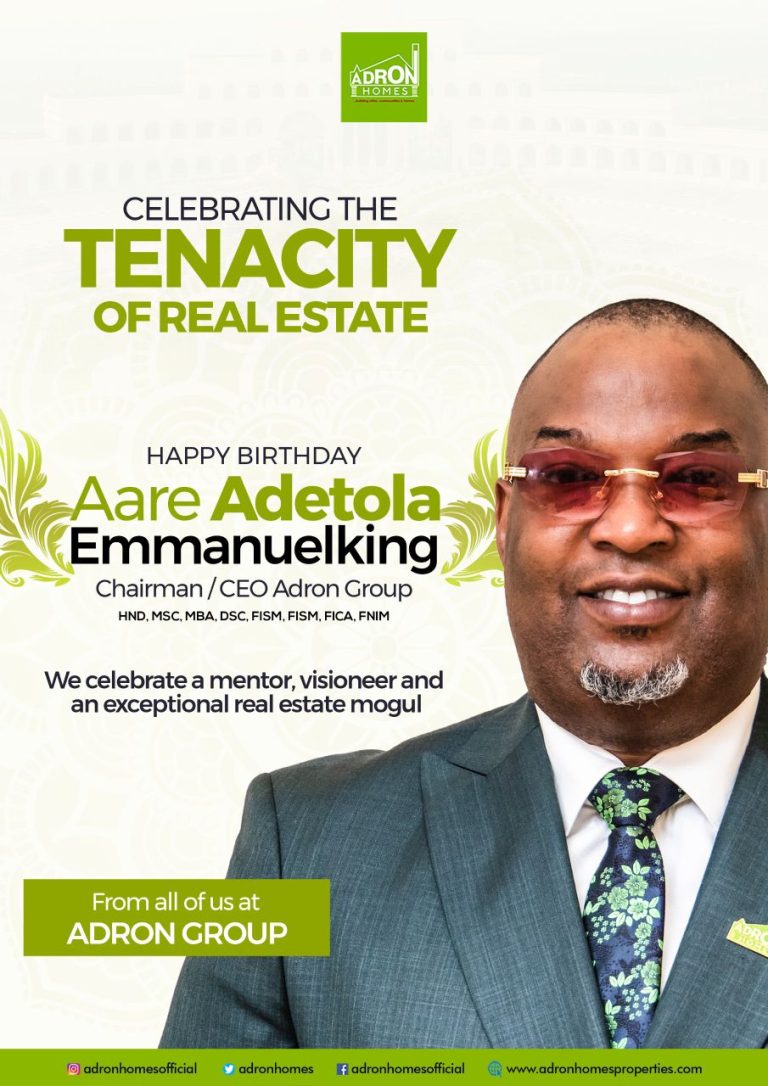 Aare Adetola Emmanuel-King Celebrates