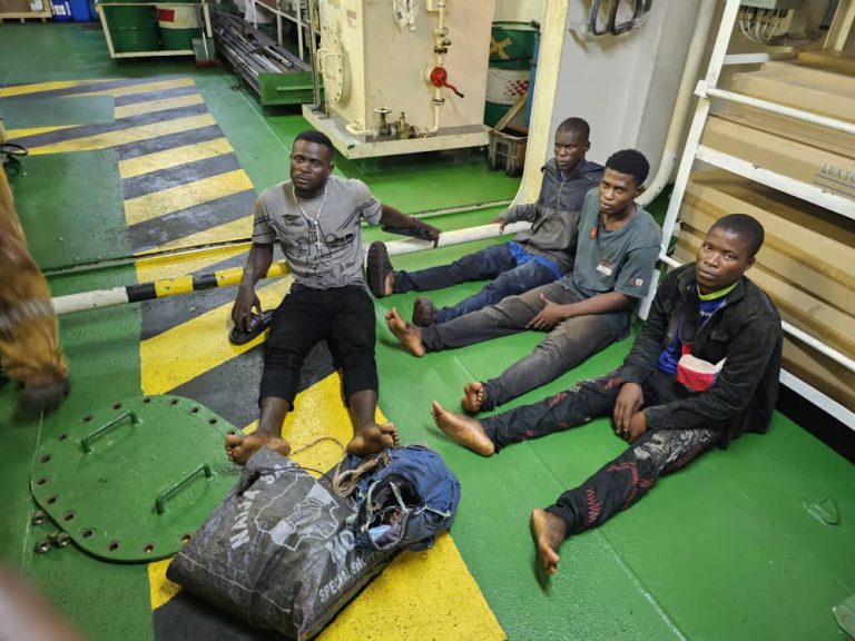 NIGERIAN NAVY ARRESTS 75 STOWAWAYS (1)