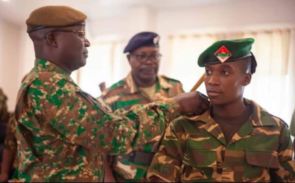 Zambian Army Chief Promotes Athlete (2)