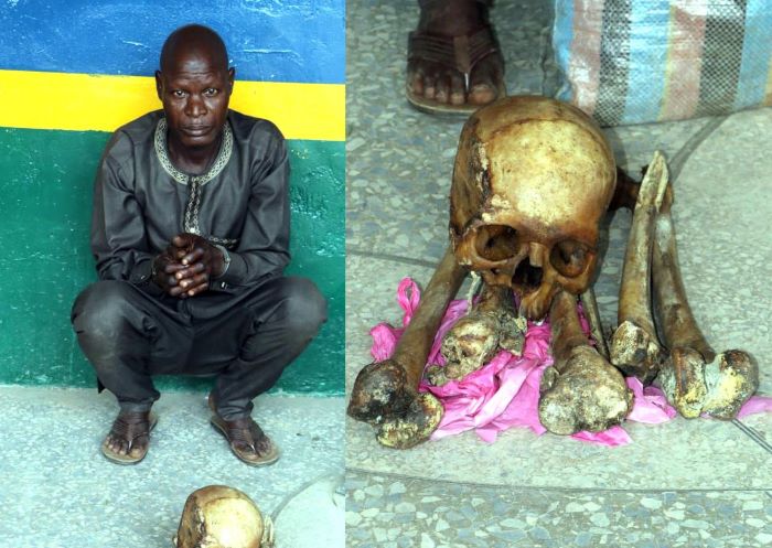 FCT POLICE ARREST MAN WITH HUMAN BODY PARTS (1)