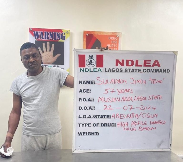 NDLEA ARRESTS LAGOS DRUG BARON (1)