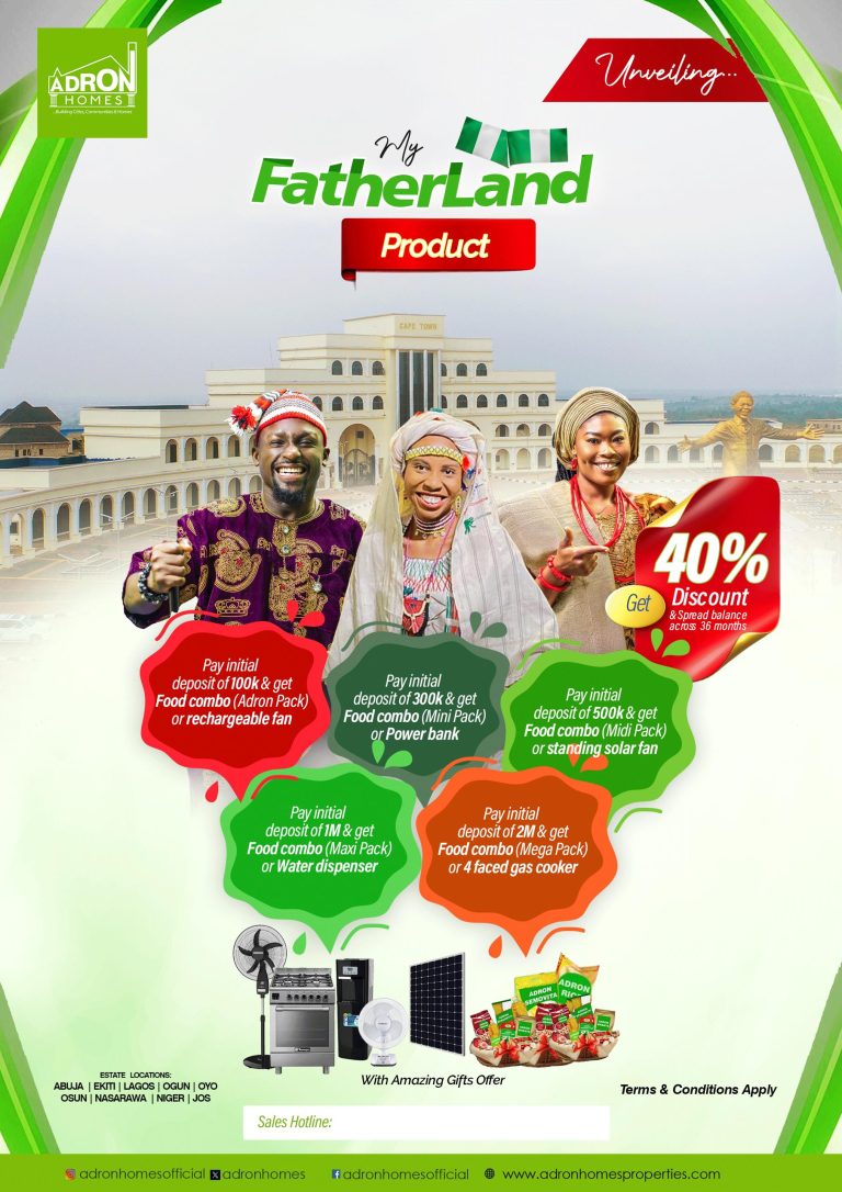 ADRON HOMES UNVEIL MY FATHERLAND