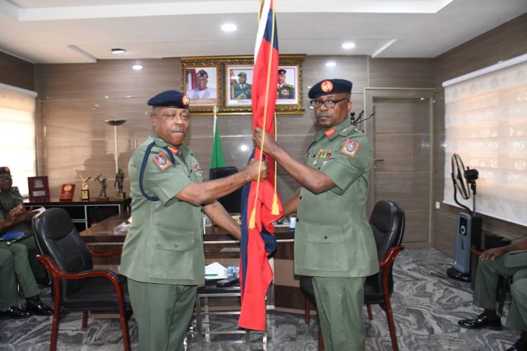 MAJ GEN EROMOSELE HANDS OVER