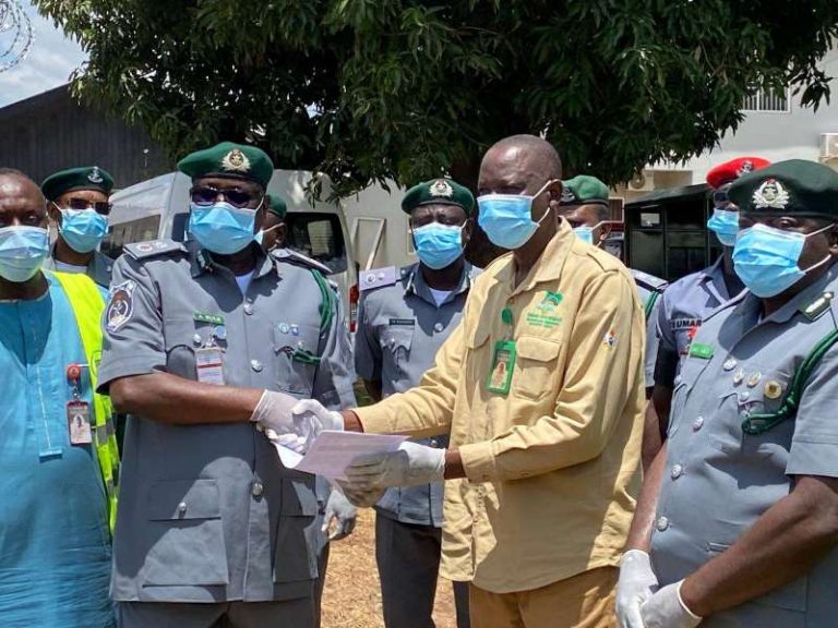 CUSTOMS HANDS OVER SEIZED DONKEY PARTS 5