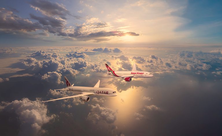 Kenya and QR B787-900 aircraft