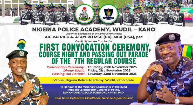 NIGERIA POLICE ACADEMY TO HOLD FIRST-EVER